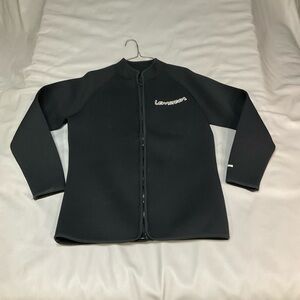 Black Men's Neoprene Jacket